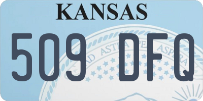 KS license plate 509DFQ