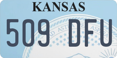 KS license plate 509DFU