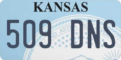 KS license plate 509DNS
