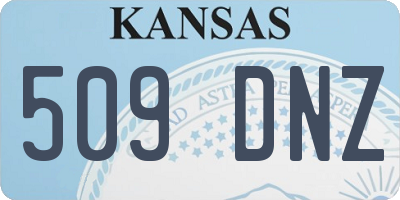 KS license plate 509DNZ
