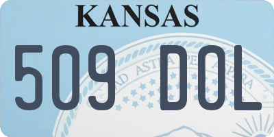 KS license plate 509DOL