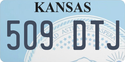KS license plate 509DTJ