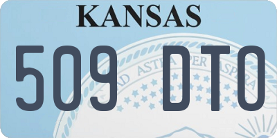 KS license plate 509DTO