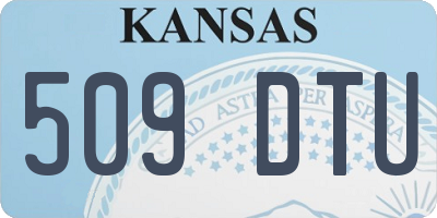 KS license plate 509DTU