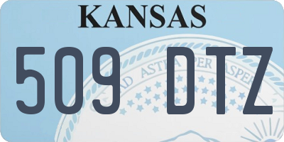 KS license plate 509DTZ