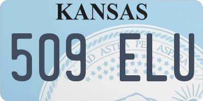 KS license plate 509ELU