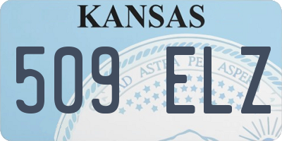 KS license plate 509ELZ