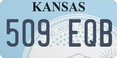 KS license plate 509EQB