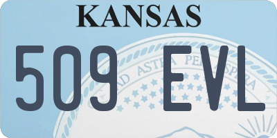 KS license plate 509EVL