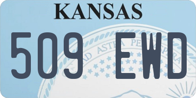 KS license plate 509EWD
