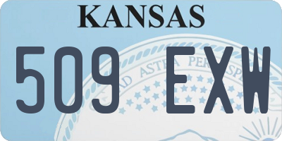 KS license plate 509EXW