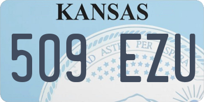 KS license plate 509EZU