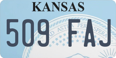 KS license plate 509FAJ