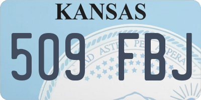 KS license plate 509FBJ