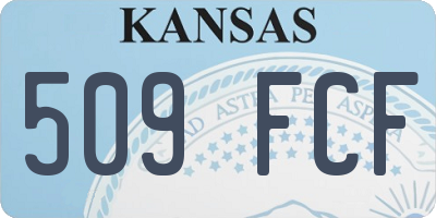 KS license plate 509FCF