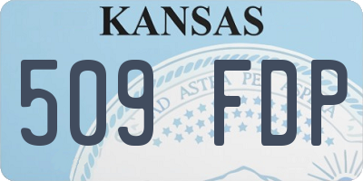 KS license plate 509FDP