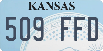 KS license plate 509FFD