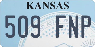 KS license plate 509FNP