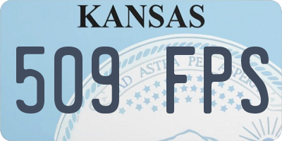 KS license plate 509FPS