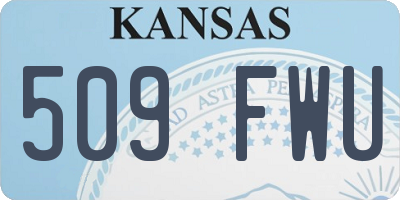 KS license plate 509FWU