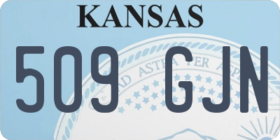 KS license plate 509GJN