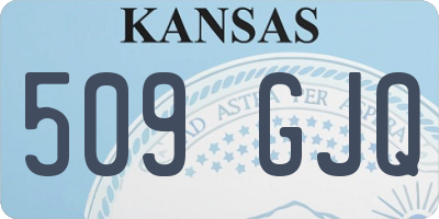 KS license plate 509GJQ