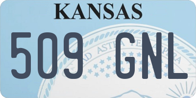 KS license plate 509GNL