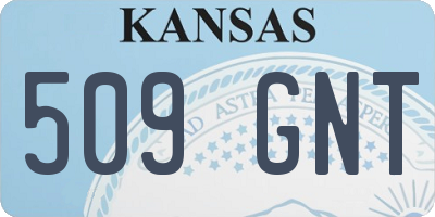 KS license plate 509GNT