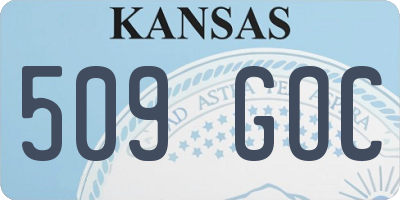 KS license plate 509GOC