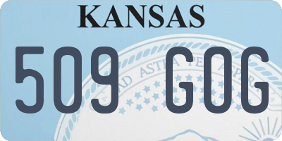 KS license plate 509GOG