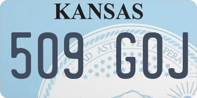 KS license plate 509GOJ