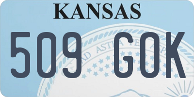 KS license plate 509GOK