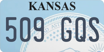 KS license plate 509GQS
