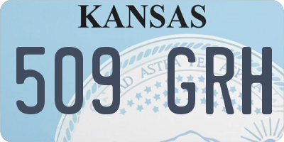 KS license plate 509GRH