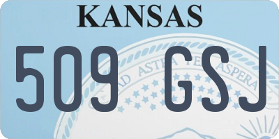 KS license plate 509GSJ