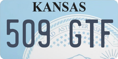 KS license plate 509GTF