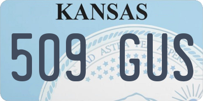 KS license plate 509GUS