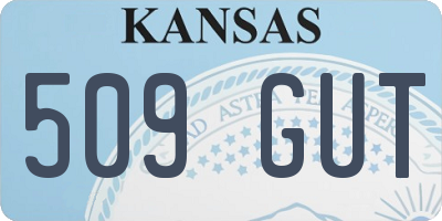 KS license plate 509GUT