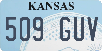 KS license plate 509GUV