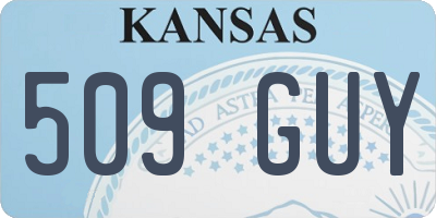 KS license plate 509GUY