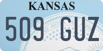 KS license plate 509GUZ