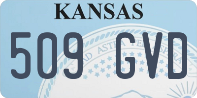 KS license plate 509GVD