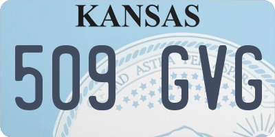 KS license plate 509GVG
