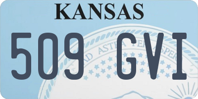 KS license plate 509GVI