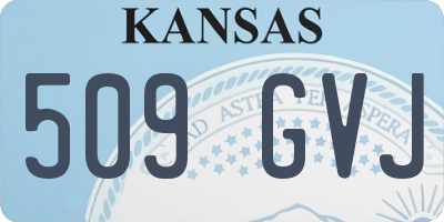 KS license plate 509GVJ