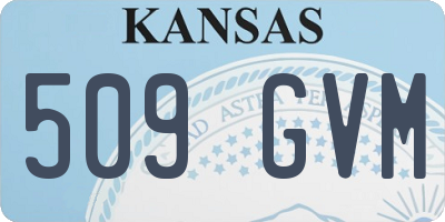 KS license plate 509GVM