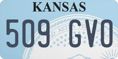 KS license plate 509GVO