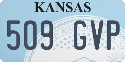 KS license plate 509GVP