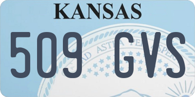KS license plate 509GVS