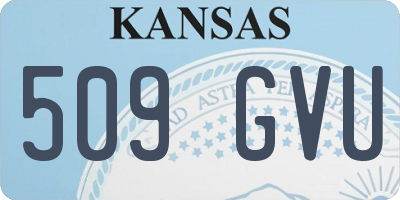 KS license plate 509GVU
